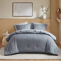 510 Design Logan Woven Striped Easy Care Comforter Set
