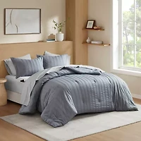 510 Design Logan Woven Striped Easy Care Comforter Set