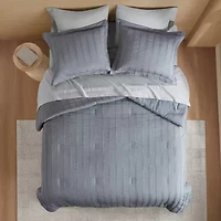 510 Design Logan Woven Striped Easy Care Comforter Set