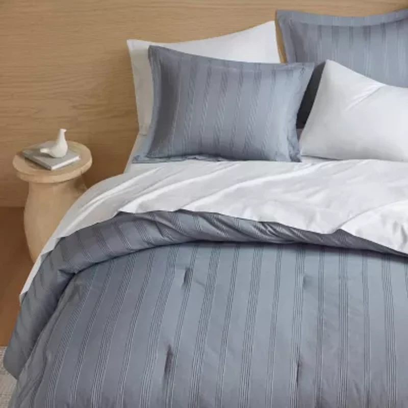 510 Design Logan Woven Striped Easy Care Comforter Set