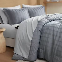 510 Design Logan Woven Striped Easy Care Comforter Set