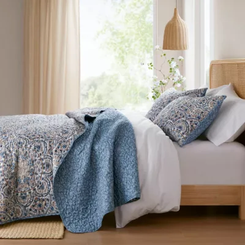 Madison Park 510 Design Valerie Boho Floral Reversible Quilt
