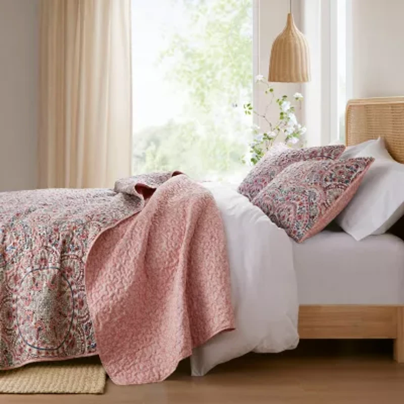 510 Design Valerie Boho Floral Reversible Quilt Set