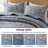 Madison Park 510 Design Valerie Boho Floral Reversible Quilt
