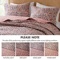 510 Design Valerie Boho Floral Reversible Quilt Set