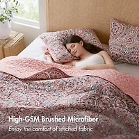 510 Design Valerie Boho Floral Reversible Quilt Set