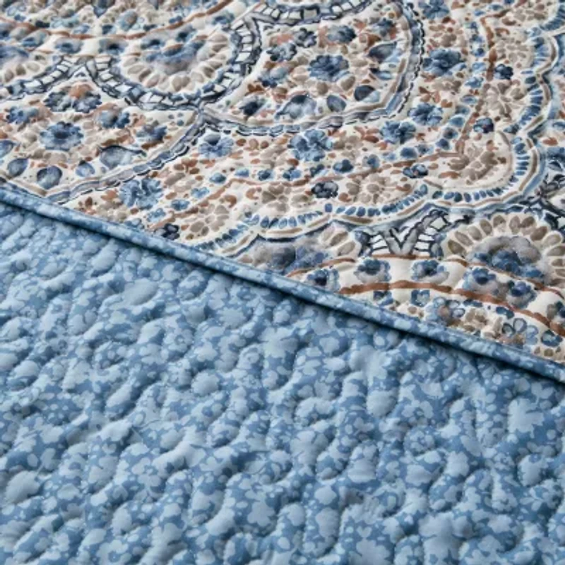 Madison Park 510 Design Valerie Boho Floral Reversible Quilt