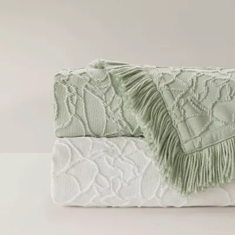 Madison Park Esme Floral Tufting Chenille 3-pc. Easy Care Bedspread Set