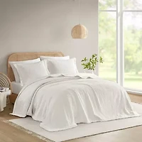 Madison Park Esme Floral Tufting Chenille 3-pc. Easy Care Bedspread Set