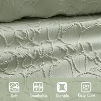 Woolrich Madison Park Esme Floral Tufting Chenille 3-pc. Easy Care Bedspread Set