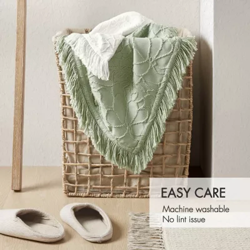 Madison Park Esme Floral Tufting Chenille 3-pc. Easy Care Bedspread Set