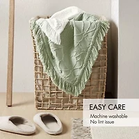 Madison Park Esme Floral Tufting Chenille 3-pc. Easy Care Bedspread Set