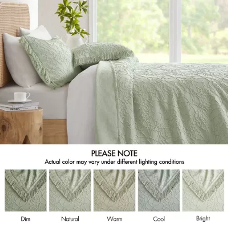 Woolrich Madison Park Esme Floral Tufting Chenille 3-pc. Easy Care Bedspread Set
