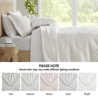 Madison Park Esme Floral Tufting Chenille 3-pc. Easy Care Bedspread Set