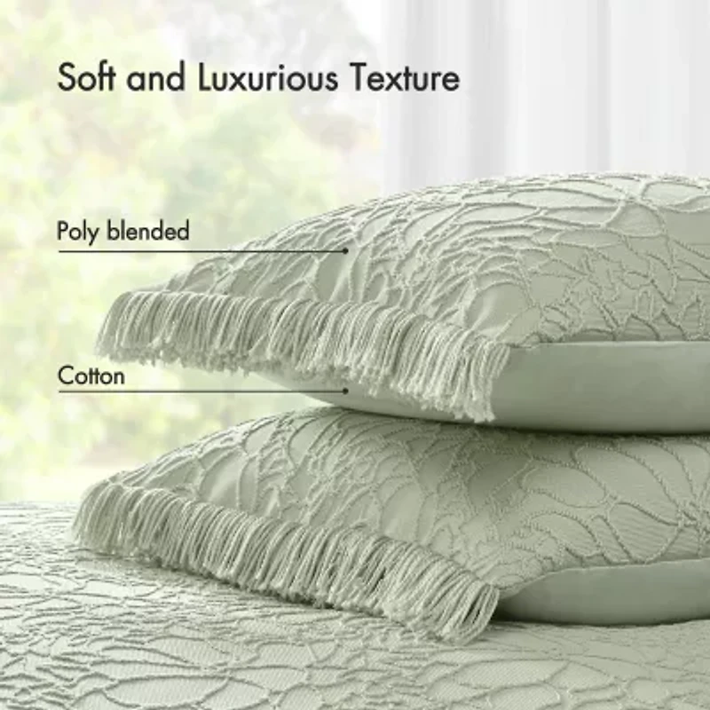 Woolrich Madison Park Esme Floral Tufting Chenille 3-pc. Easy Care Bedspread Set