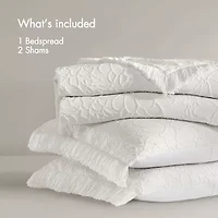 Madison Park Esme Floral Tufting Chenille 3-pc. Easy Care Bedspread Set