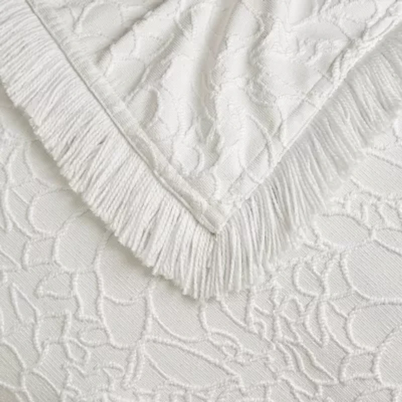 Madison Park Esme Floral Tufting Chenille 3-pc. Easy Care Bedspread Set