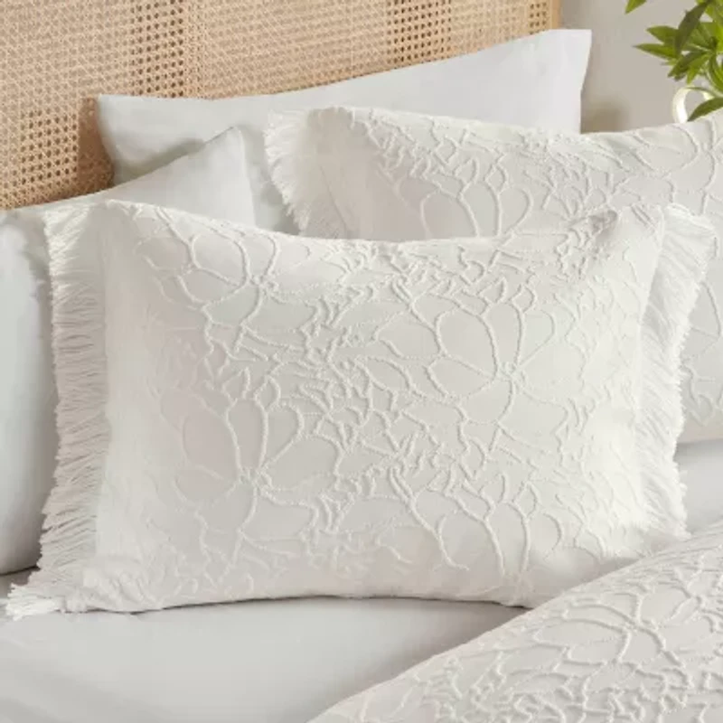 Madison Park Esme Floral Tufting Chenille 3-pc. Easy Care Bedspread Set