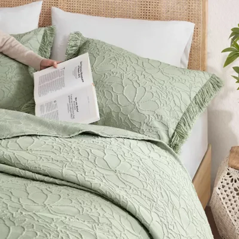 Woolrich Madison Park Esme Floral Tufting Chenille 3-pc. Easy Care Bedspread Set