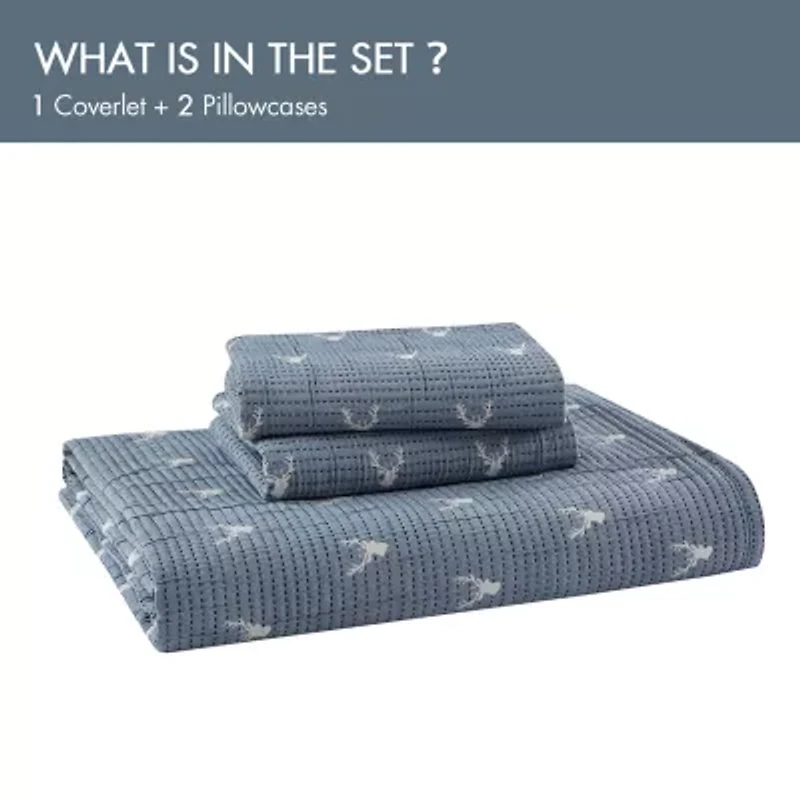 Woolrich Keystone Reversible Quilt Set 3-pc. Easy Care