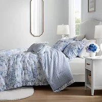 Madison Park Essentials Colette Comforter Set With Decorative Pillows Reversible Easy Care