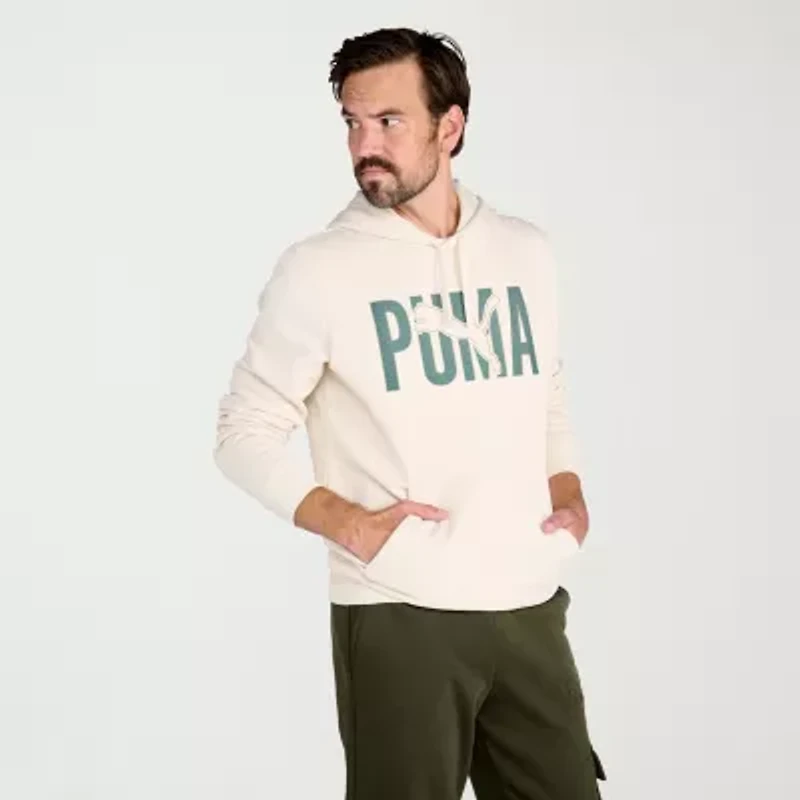 PUMA Mens Long Sleeve Fleece Active Hoodie