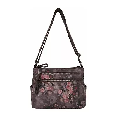 Bueno of California Medium Double Zip Crossbody Bag