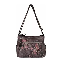 Bueno of California Medium Double Zip Crossbody Bag