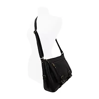 Bueno of California Glenhaven Buckle Front Crossbody Bag