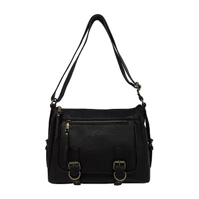 Bueno of California Glenhaven Buckle Front Crossbody Bag