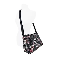 Bueno of California Washed Double Zip Crossbody Bag