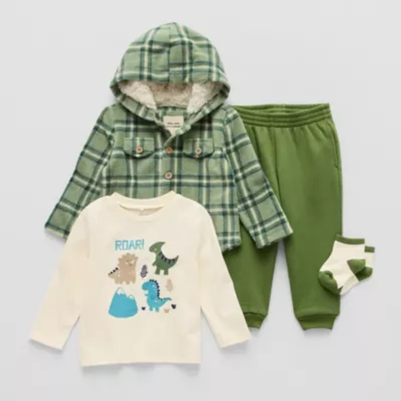 Little Stitch Baby Boys 3-pc. Pant Set