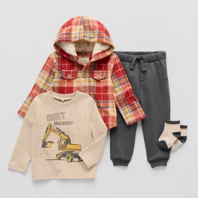 Little Stitch Baby Boys 4-pc. Pant Set