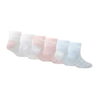 Nike Little Girls Multi-Pack 3 Pair Quarter Ankle Socks