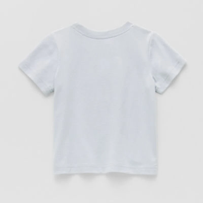 Okie Dokie Baby Boys Round Neck Short Sleeve Regular Fit Graphic T-Shirt