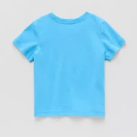 Okie Dokie Baby Boys Round Neck Short Sleeve Regular Fit Graphic T-Shirt