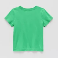 Okie Dokie Baby Boys Round Neck Short Sleeve Regular Fit Graphic T-Shirt