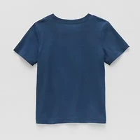 Okie Dokie Toddler & Little Boys Crew Neck Short Sleeve Regular Fit Graphic T-Shirt