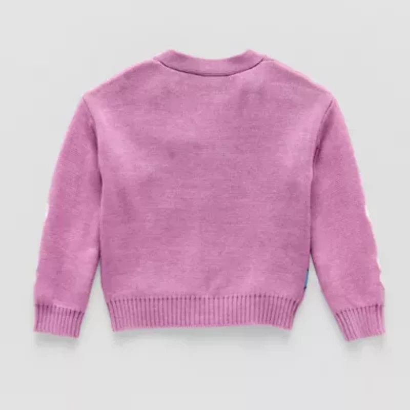 Happy Threads Toddler Girls V Neck Long Sleeve Button Bluey Cardigan