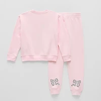 Disney Collection Little & Big Kid Girls Stitch 2-pc. Pant Set