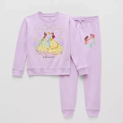 Disney Collection Little & Big Kid Girls Princess 2-pc. Pant Set