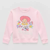 Disney Collection Little & Big Kid Girls Crew Neck Fleece Long Sleeve Jessie Sweatshirt