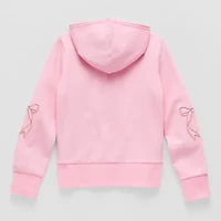Thereabouts Little & Big Kid Girls Long Sleeve Fleece Zipper Hoodie