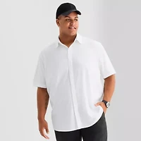 Stylus Mens Short Sleeve Regular Fit Big and Tall Button-Down Shirt