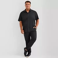 Stylus Mens Short Sleeve Regular Fit Big and Tall Button-Down Shirt