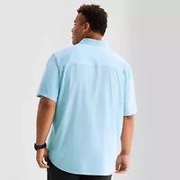Stylus Mens Short Sleeve Regular Fit Big and Tall Button-Down Shirt