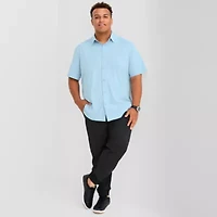 Stylus Mens Short Sleeve Regular Fit Big and Tall Button-Down Shirt