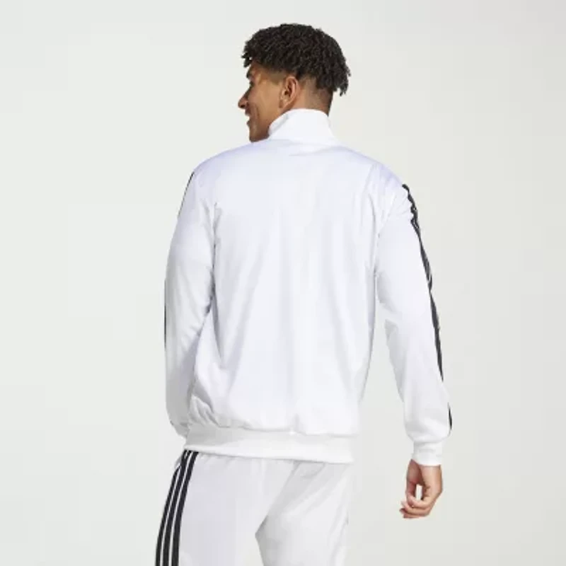 adidas Mens Mock Neck Long Sleeve Layered Top