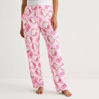 Womens Hello Kitty Plush Pajama Pants
