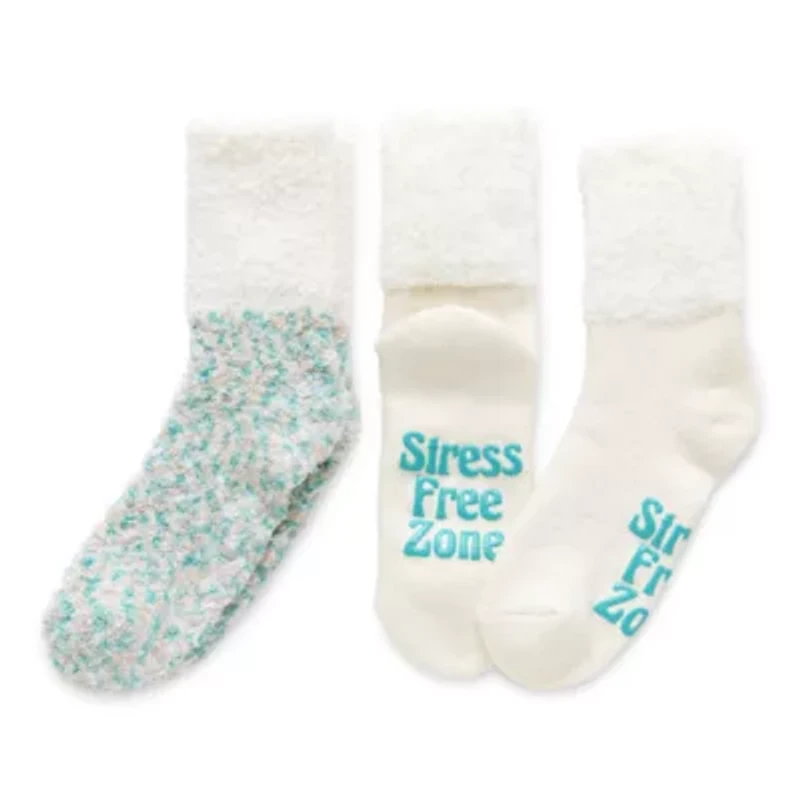 Cozy Crew Womens Multi-Pack 2 Pair Slipper Socks